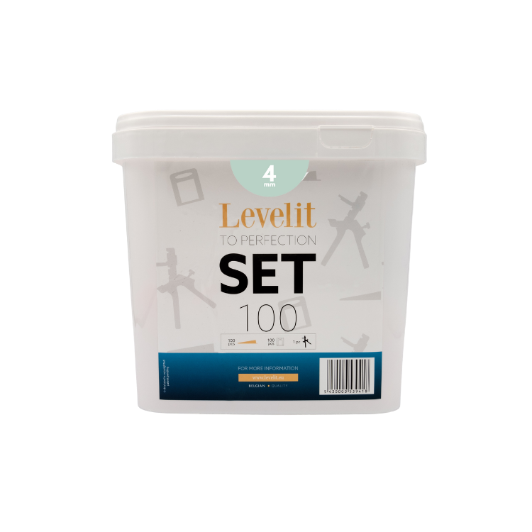 Levelit – Complete Set – Wedges, clips and plastic pliers
