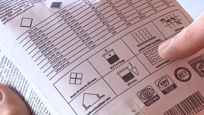 Laat de voegmortel drogen volgens de instructies op de verpakking. Wacht totdat de voegmortel volledig droog is. 