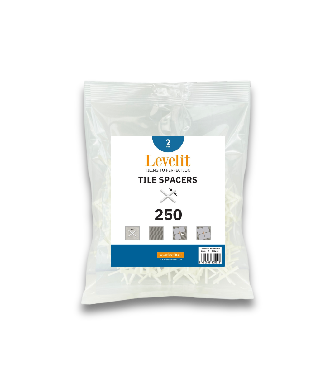 Classic tile spacers (250 pcs)