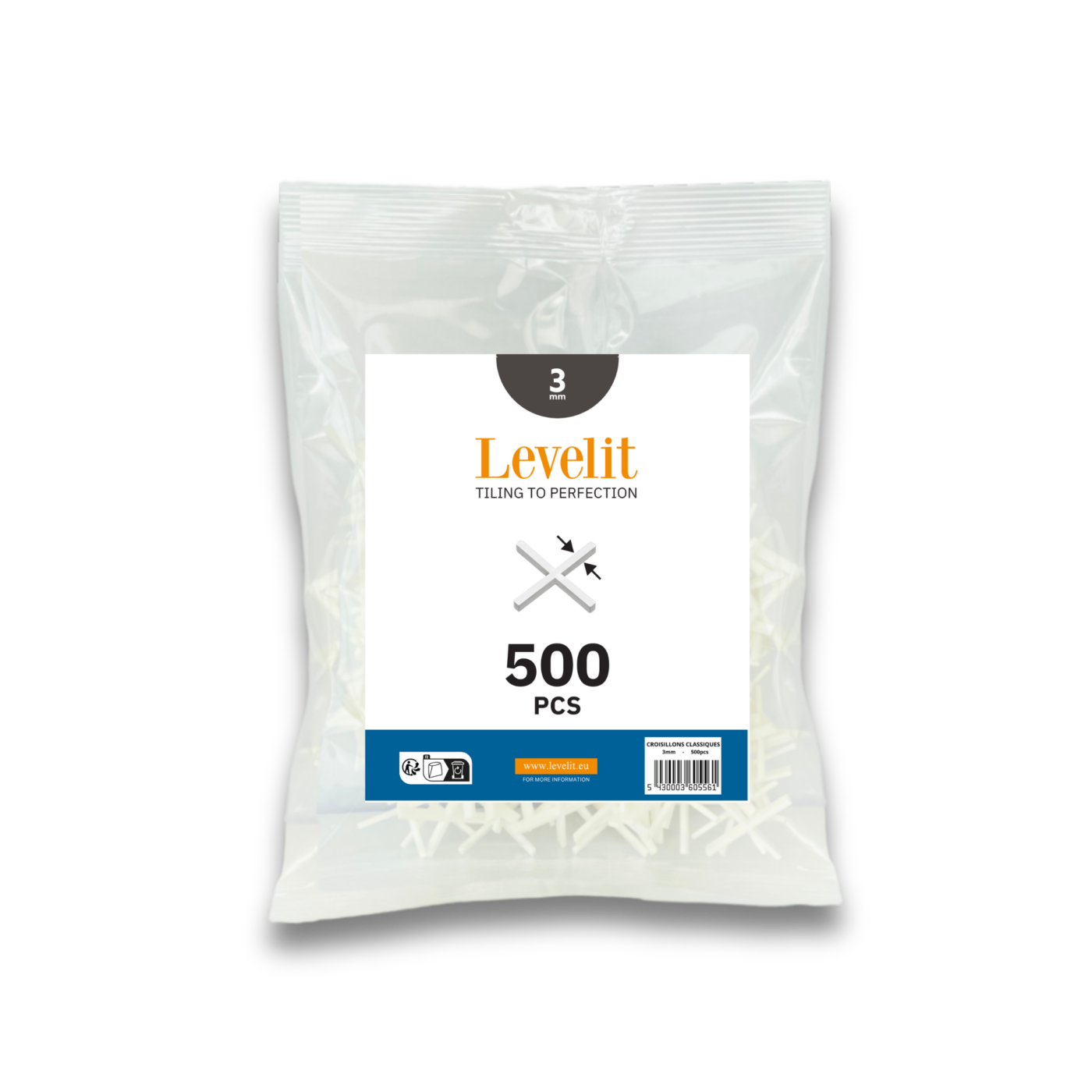 Klassieke tegelkruisjes (500 stuks)